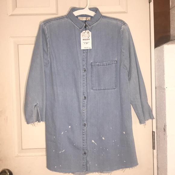 Zara girls casual collection BLUE DENIM size 13/14 - Picture 3 of 3